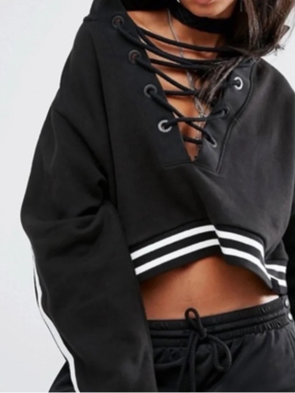 NWT Fenty x Puma Rihanna Cropped Hoodie Sweatshirt Large